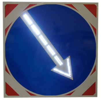 Знак 4.2.1 объезд препятствия справа (900х900мм) - Дорожные знаки - Светодиодные знаки - vektorb.ru